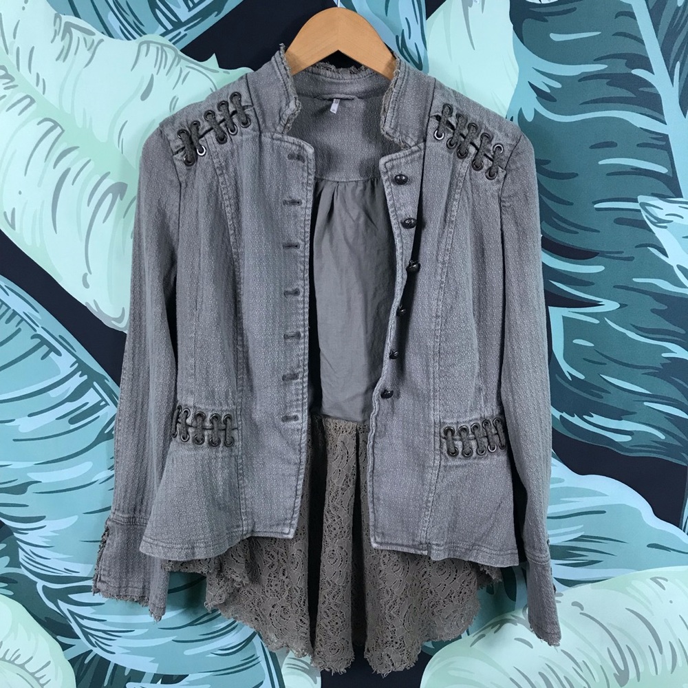 Free People | Military Lace Rope Jacket